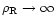 $\rho_{\rm R}\rightarrow \infty$