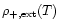 $\rho_{+,\rm ext}(T)$