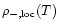 $\rho_{-,\rm loc}(T)$