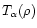 $T_{\alpha}(\rho)$
