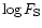 $\log F_{\rm S}$