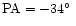 ${\rm PA}=-34\mbox{$^\circ$ }$