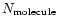 $N_{\rm molecule}$