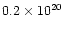 $0.2\times 10^{20}$