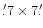 $\farcm{7} \times {7}\farcm$