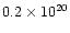 $0.2\times 10^{20}$