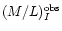 $(M/L)_I^{\rm obs}$