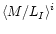 $\langle M/L_I {\rangle}^i$