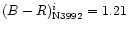 $(B-R)^i_{\rm N3992} = 1.21$