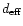 $d_{\rm eff}$