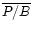 $\overline{P/B}$
