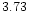 $3.73\pc$