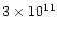 $3\times 10^{11}$
