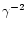 $\gamma^{-2}$