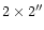 $2\times2\mbox{\arcsec}$
