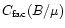$C_{{\rm fac}}(B/\mu)$
