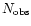 $N_{\rm obs}$