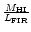 $M_{\rm HI}\over{L_{\rm FIR}}$