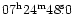 $\rm07^h24^m48\fs0 $