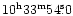 $\rm 10^h33^m54\fs0 $