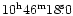 $\rm 10^h46^m18\fs0 $