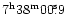 $\rm 7^h38^m00\fs9$