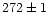 $\rm 272 \pm 1$