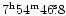 $\rm 7^h54^m46\fs8$