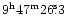 $\rm 9^h47^m26\fs3$