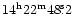 $\rm 14^h22^m48\fs2$