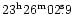 $\rm 23^h26^m02\fs9$