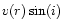 $v(r) \sin(i)$