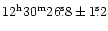 $\rm 12^h30^m26\fs8 \pm 1\fs2$