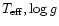 $T_{\rm eff}, \log g$