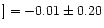 $] = -0.01\pm0.20$