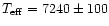 $T_{\rm eff} = 7240\pm100$