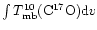 $\int T_{\rm mb}^{10}({\rm C^{17}O}) {\rm d}v$