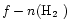 $f - n(\hbox{$\rm H_{2}$ })$