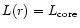 $L(r)=L_{\rm core}$