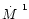 $\mbox{$\dot{M}$ }^{1}$