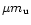 $\mu m_{\rm u}$