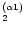 $_{2}^{(\alpha 1)}$