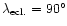 $\lambda_{{\rm ecl.}}=90^{\circ}$