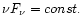 $\nu F_{\nu } = const.$