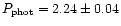 $P_{\rm phot}=2.24\pm0.04$