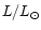 $L/L_{\odot}$