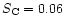 $S_{\rm C}=0.06$