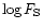 $\log F_{\rm S}$