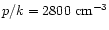 $p/k = 2800~{\rm cm}^{-3}$