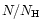 $N/N_{\rm H}$
